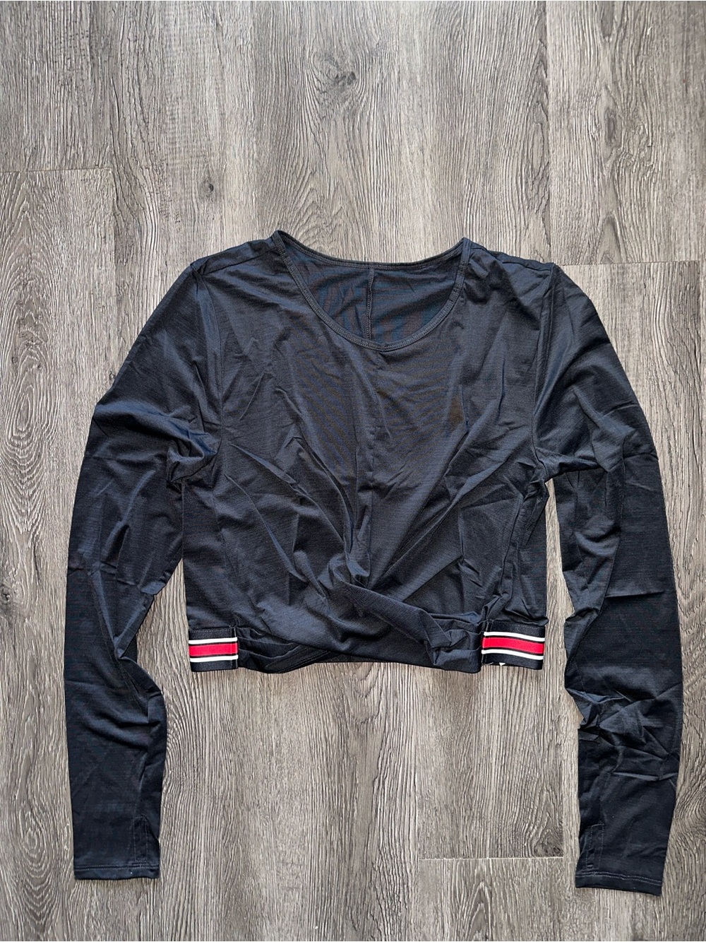 Eco-Conscious Front Twist Long Sleeve